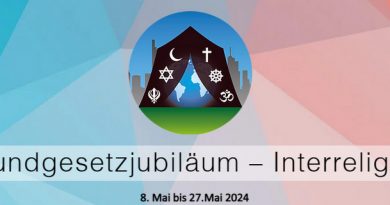 Grundgesetzjubiläum - Interreligiös 8. Mai bis 27. Mai 2024